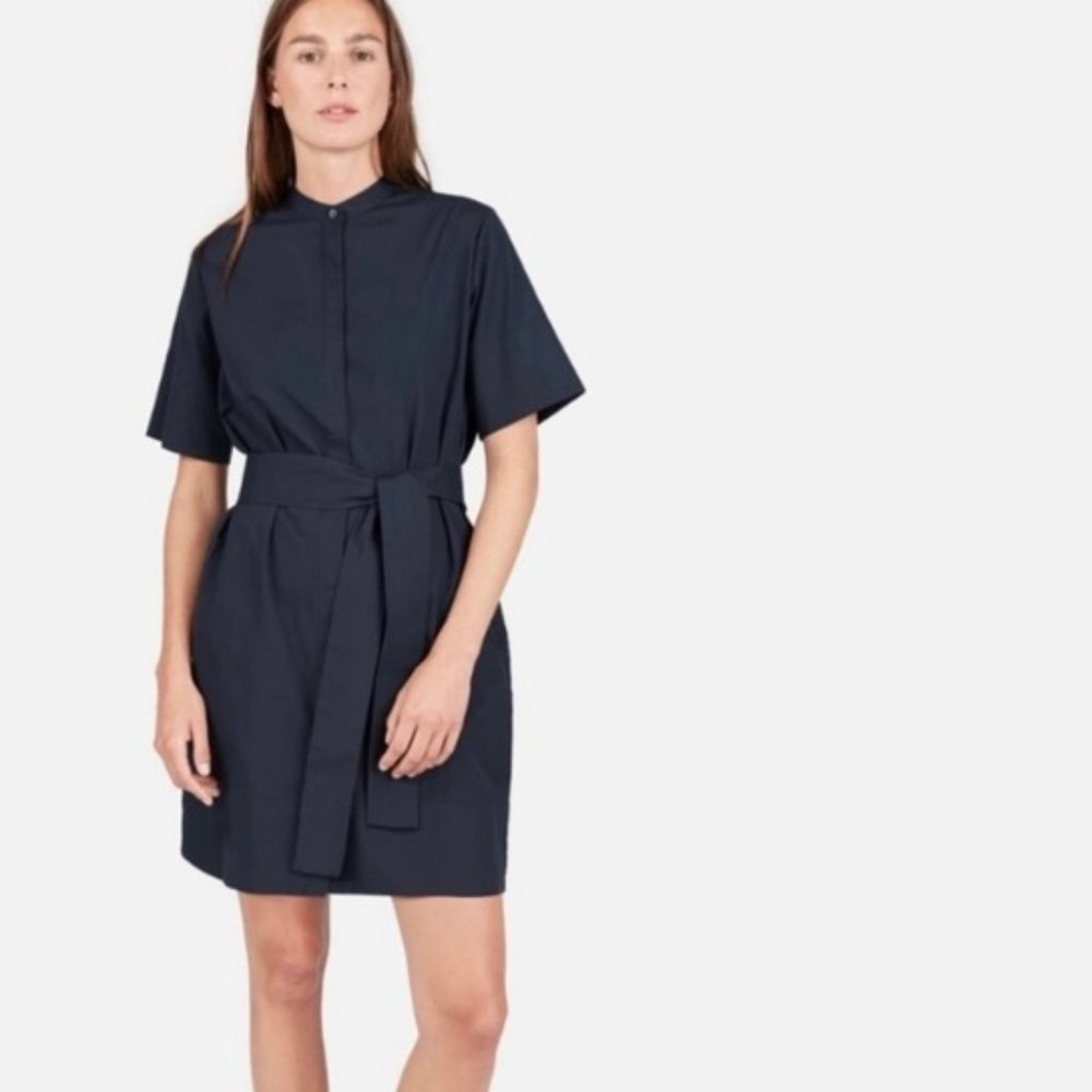 Everlane Navy Blue Shirt Dress